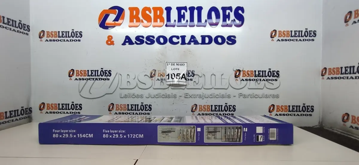LOTE 105 - 01 SAPATEIRA ARARA 16 PARES DE SAPATOS COM PORTA OBJETOS 8 GANCHOS PRATELEIRA 4 ANDARES TAMANHO 1.72ACM 0.80LCM 0.29.5ECM  (NOVO) (NO ESTADO) ATENÇÃO! FAZER A VISITAÇÃO ANTES DE ARREMATAR, NÃO SABEMOS SE FUNCIONA. LEILÃO NÃO TEM GARANTIA E NEM DEVOLUÇÃO, SUJEITO A POSSÍVEIS AVARIAS VISÍVEIS/OCULTAS E/OU AUSÊNCIA DE COMPONENTES.