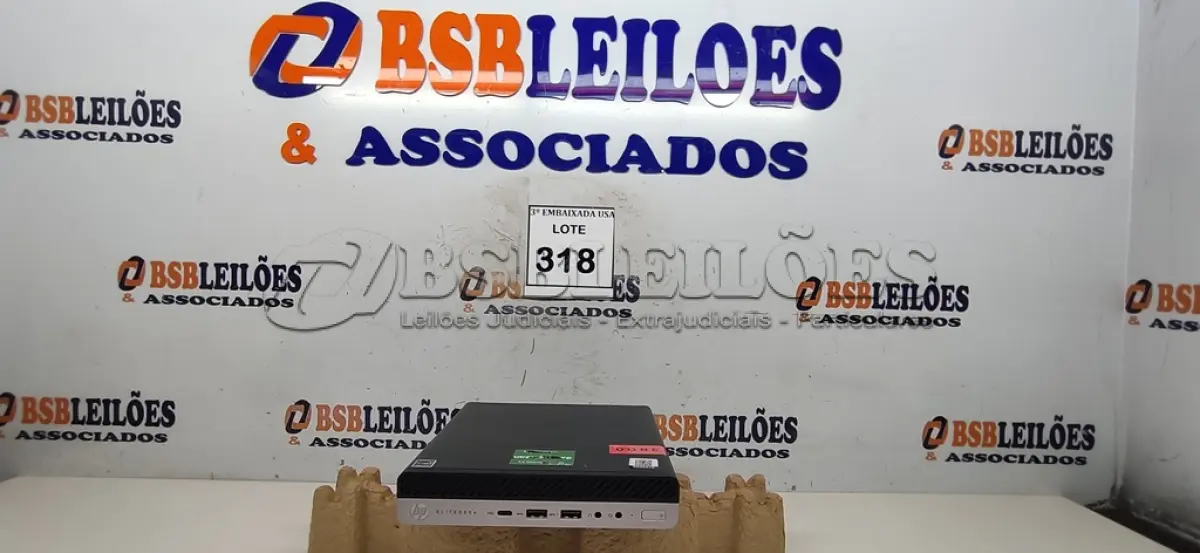 LOTE 318 - 01 CPU HP ELITE DESCK SEM FONTE.  (NO ESTADO EM QUE SE ENCONTRA. SUJEITO A AVARIAS OCULTAS/VISÍVEIS.) BD0547G