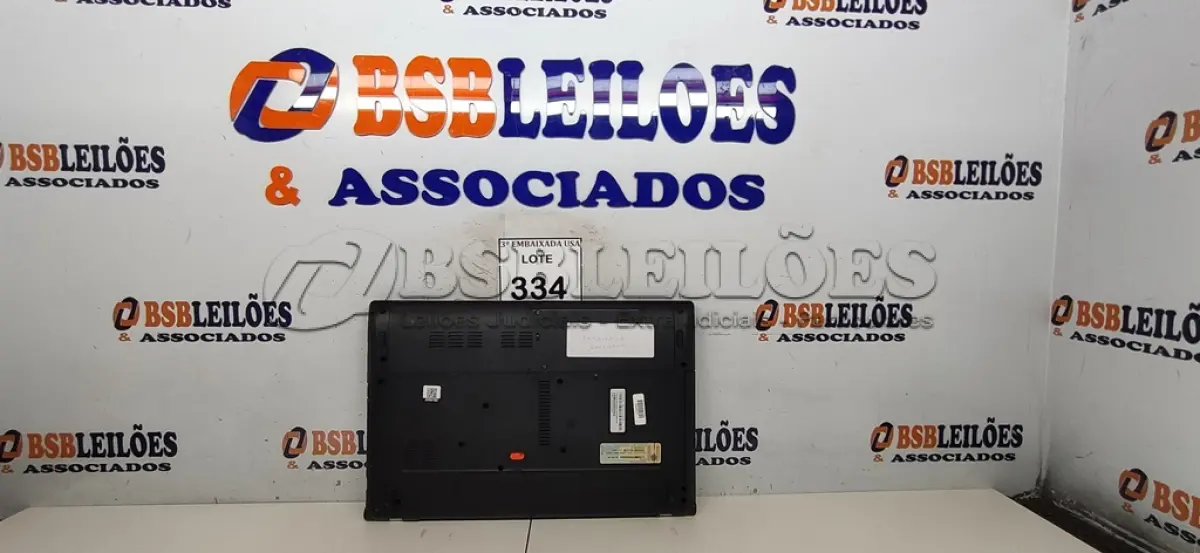 LOTE 334 - 01 LAPTOP ACER SEM STATE DCP DIP CONS FONTE. (NO ESTADO EM QUE SE ENCONTRA. SUJEITO A AVARIAS OCULTAS/VISÍVEIS.) AV9476U