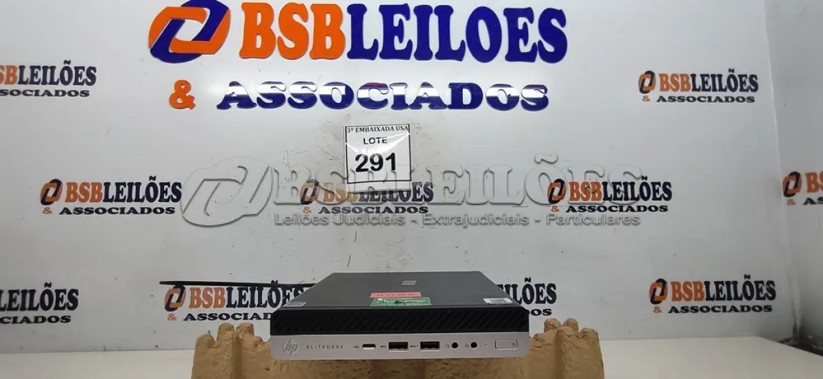LOTE 291 - 01 CPU HP ELITE DESCK SEM FONTE.  (NO ESTADO EM QUE SE ENCONTRA. SUJEITO A AVARIAS OCULTAS/VISÍVEIS.) BD0547W