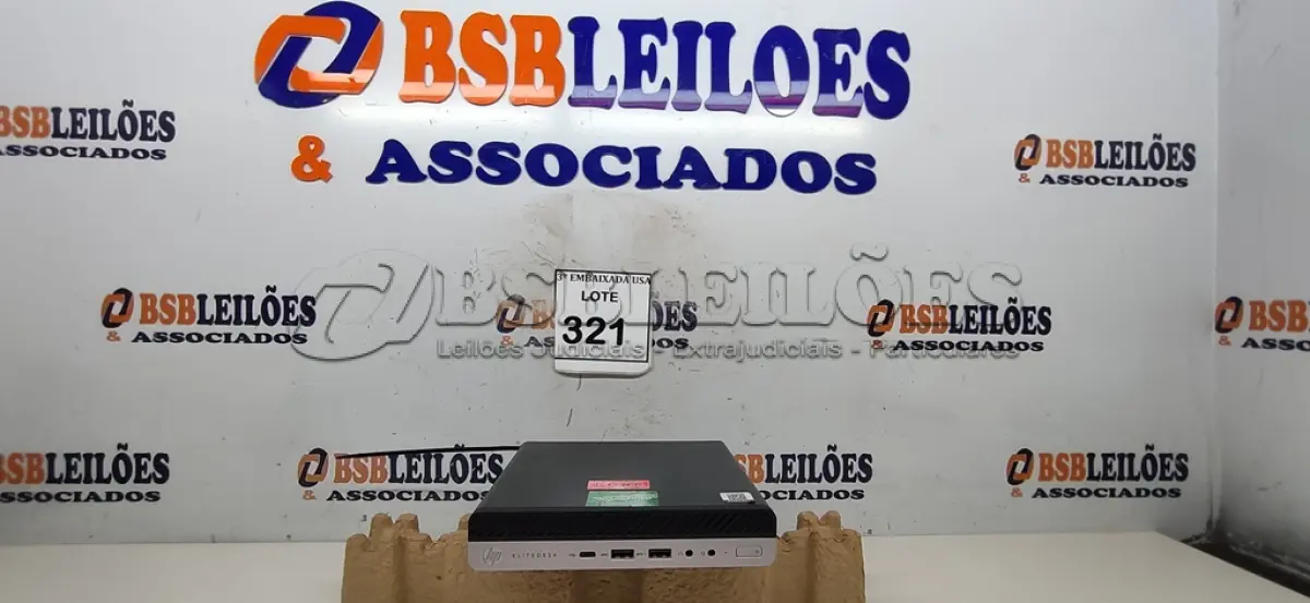 LOTE 321 - 01 CPU HP ELITE DESCK SEM FONTE.  (NO ESTADO EM QUE SE ENCONTRA. SUJEITO A AVARIAS OCULTAS/VISÍVEIS.) BD0545Y
