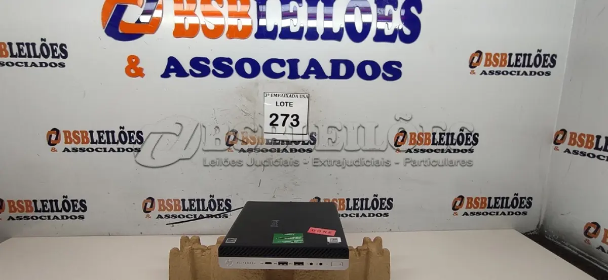 LOTE 273 - 01 CPU HP ELITE DESCK SEM FONTE.  (NO ESTADO EM QUE SE ENCONTRA. SUJEITO A AVARIAS OCULTAS/VISÍVEIS.) BD0555C