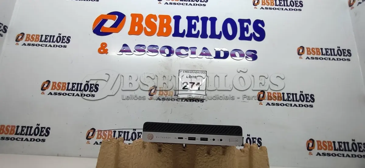 LOTE 271 - 01 CPU HP ELITE DESCK SEM FONTE.  (NO ESTADO EM QUE SE ENCONTRA. SUJEITO A AVARIAS OCULTAS/VISÍVEIS.) BD1073T