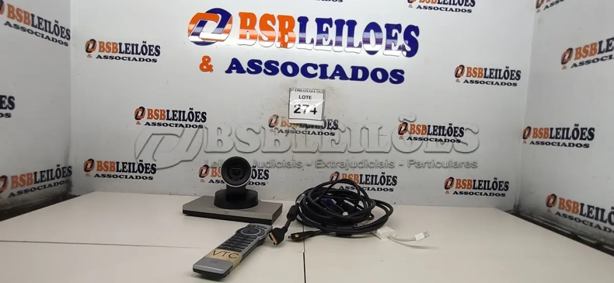 LOTE 274 - 01 CAMERA CISCO PARA VIDEO CONFERENCIA. (NO ESTADO EM QUE SE ENCONTRA. SUJEITO A AVARIAS OCULTAS/VISÍVEIS.)