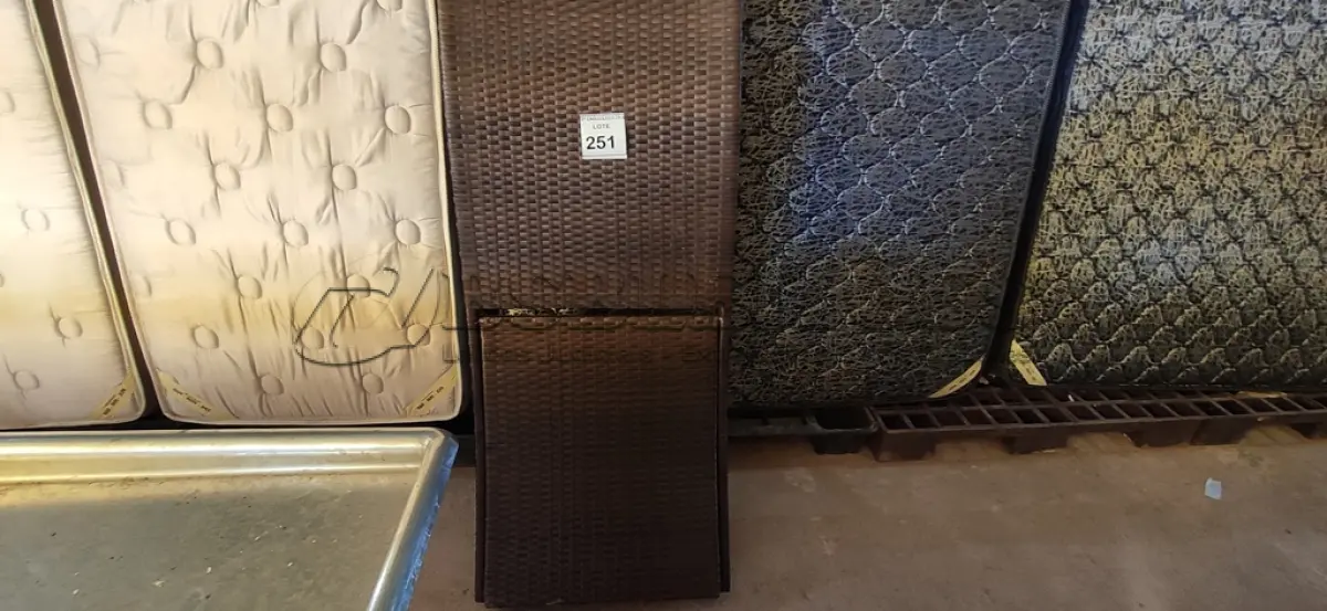 LOTE 251 - 01 CADEIRA DE JARDIM (ESPREGUIÇADEIRA). (NO ESTADO EM QUE SE ENCONTRA. SUJEITO A AVARIAS OCULTAS/VISÍVEIS.) BH1647U