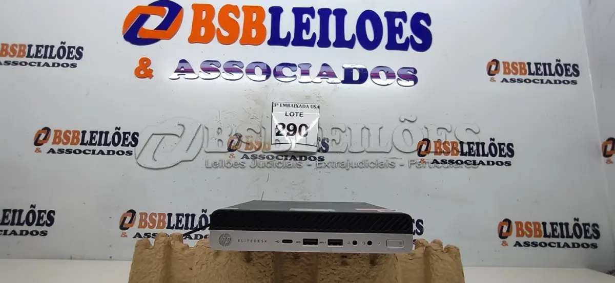 LOTE 290 - 01 CPU HP ELITE DESCK SEM FONTE. (NO ESTADO EM QUE SE ENCONTRA. SUJEITO A AVARIAS OCULTAS/VISÍVEIS.) BD1072G