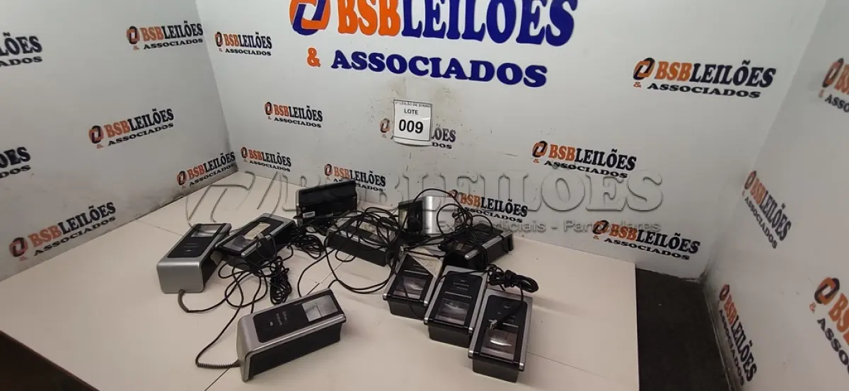 LOTE 009 - 10 LEITORES BIOMÉTRICOS. ATENÇÃO! FAZER A VISITAÇÃO ANTES DE ARREMATAR, NÃO SABEMOS SE FUNCIONA, LEILÃO NÃO TEM GARANTIA E NEM DEVOLUÇÃO, SUJEITO A POSSÍVEIS AVARIAS VISÍVEIS/OCULTAS E/OU AUSÊNCIA DE COMPONENTES.