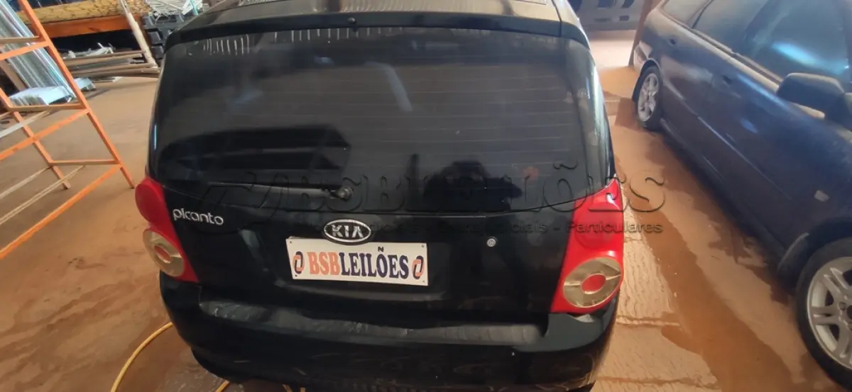 LOTE 446 - 01 KIA/PICANTO EX 3  1.0  L A GASOLINA;  NA COR PRETA; ANO 2010/2011. (NO ESTADO)