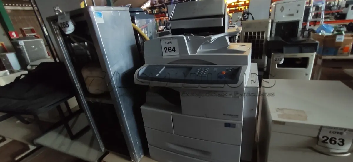 LOTE 264 - 01 IMPRESSORA MULTIFUNCIONAL 6555NX MARCA SAMSUNG E 01 SCANNER. (NO ESTADO) ATENÇÃO! FAZER A VISITAÇÃO ANTES DE ARREMATAR, NÃO SABEMOS SE FUNCIONA, LEILÃO NÃO TEM GARANTIA E NEM DEVOLUÇÃO, SUJEITO A POSSÍVEIS AVARIAS VISÍVEIS/OCULTAS E/OU AUSÊNCIA DE COMPONENTES.