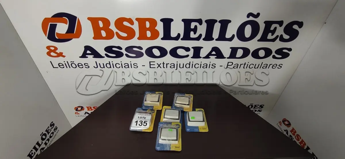 LOTE 135 - 06 ACABAMENTOS PARA VÁLVULA DE DESCARGAS. (NO ESTADO) ATENÇÃO! FAZER A VISITAÇÃO ANTES DE ARREMATAR, NÃO SABEMOS SE FUNCIONA, LEILÃO NÃO TEM GARANTIA E NEM DEVOLUÇÃO, SUJEITO A POSSÍVEIS AVARIAS VISÍVEIS/OCULTAS E/OU AUSÊNCIA DE COMPONENTES.
