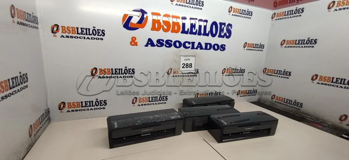 LOTE 288 - 04 SCANNERS I940 SENDO 01 COM FONTE MARCA KODAK. (NO ESTADO) ATENÇÃO! FAZER A VISITAÇÃO ANTES DE ARREMATAR, NÃO SABEMOS SE FUNCIONA, LEILÃO NÃO TEM GARANTIA E NEM DEVOLUÇÃO, SUJEITO A POSSÍVEIS AVARIAS VISÍVEIS/OCULTAS E/OU AUSÊNCIA DE COMPONENTES.