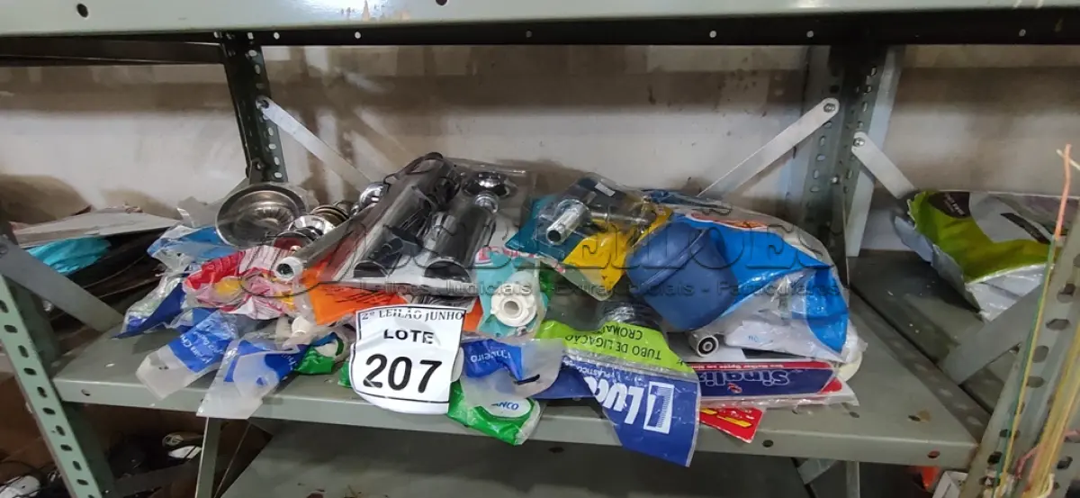 LOTE 207 - 01 LOTE COM DIVERSOS ACESSÓRIOS HIDRÁULICOS. (NO ESTADO) ATENÇÃO! FAZER A VISITAÇÃO ANTES DE ARREMATAR, NÃO SABEMOS SE FUNCIONA, LEILÃO NÃO TEM GARANTIA E NEM DEVOLUÇÃO, SUJEITO A POSSÍVEIS AVARIAS VISÍVEIS/OCULTAS E/OU AUSÊNCIA DE COMPONENTES.