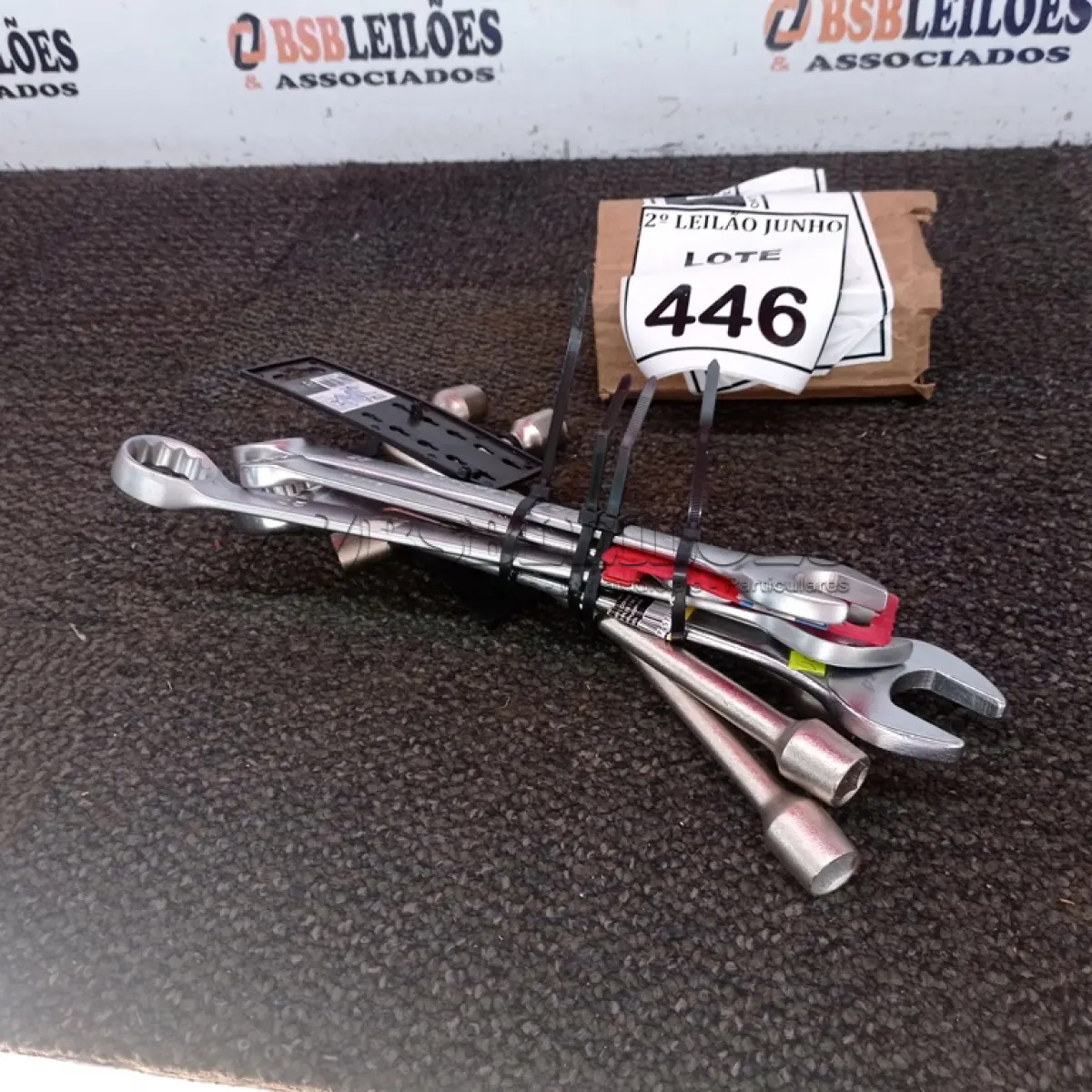 LOTE 446 - 03 CHAVES BIELA E 04 CHAVES COMBINADAS. (NO ESTADO) ATENÇÃO! FAZER A VISITAÇÃO ANTES DE ARREMATAR, NÃO SABEMOS SE FUNCIONA, LEILÃO NÃO TEM GARANTIA E NEM DEVOLUÇÃO, SUJEITO A POSSÍVEIS AVARIAS VISÍVEIS/OCULTAS E/OU AUSÊNCIA DE COMPONENTES.