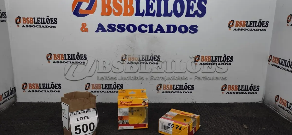 LOTE 500 - 02 SERRAS COPO MARCA STARRETT. (NO ESTADO) ATENÇÃO! FAZER A VISITAÇÃO ANTES DE ARREMATAR, NÃO SABEMOS SE FUNCIONA, LEILÃO NÃO TEM GARANTIA E NEM DEVOLUÇÃO, SUJEITO A POSSÍVEIS AVARIAS VISÍVEIS/OCULTAS E/OU AUSÊNCIA DE COMPONENTES.