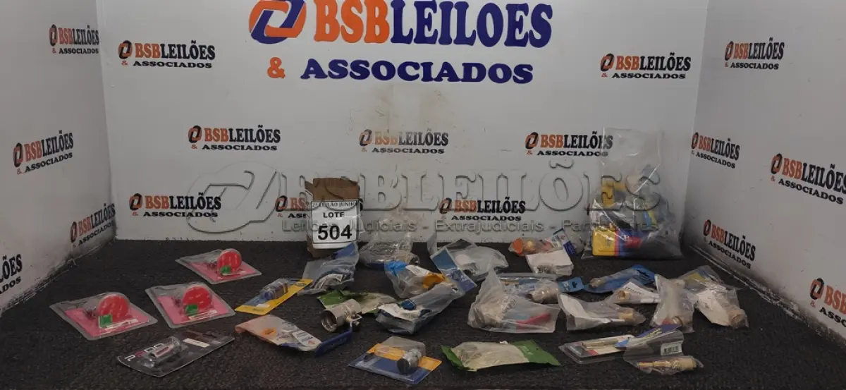 LOTE 504 - 01 LOTE COM GRANDE QUANTIDADE DE MATERIAIS PARA REPAROS HIDRÁULICO DIVERSOS. (NO ESTADO) ATENÇÃO! FAZER A VISITAÇÃO ANTES DE ARREMATAR, NÃO SABEMOS SE FUNCIONA, LEILÃO NÃO TEM GARANTIA E NEM DEVOLUÇÃO, SUJEITO A POSSÍVEIS AVARIAS VISÍVEIS/OCULTAS E/OU AUSÊNCIA DE COMPONENTES.