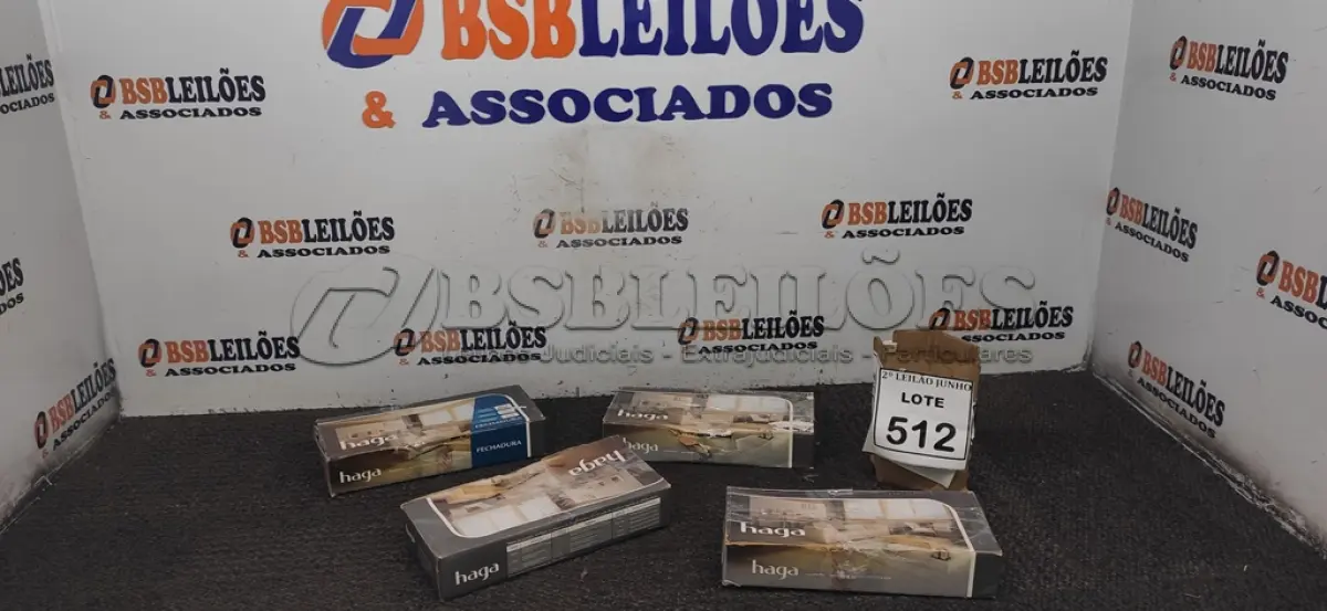 LOTE 512 - 04 FECHADURAS MARCA HAGA. (NO ESTADO) ATENÇÃO! FAZER A VISITAÇÃO ANTES DE ARREMATAR, NÃO SABEMOS SE FUNCIONA, LEILÃO NÃO TEM GARANTIA E NEM DEVOLUÇÃO, SUJEITO A POSSÍVEIS AVARIAS VISÍVEIS/OCULTAS E/OU AUSÊNCIA DE COMPONENTES.