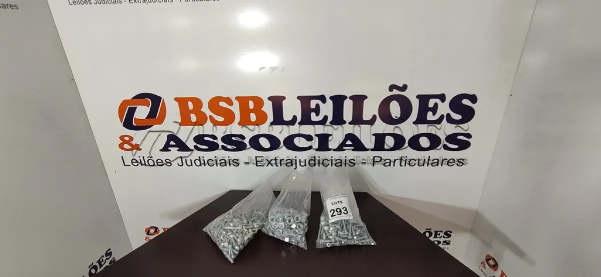 LOTE 293 - 01 LOTE COM GRANDE QUANTIDADE DE PARAFUSOS E SACOS DIVERSOS. (NO ESTADO) ATENÇÃO! FAZER A VISITAÇÃO ANTES DE ARREMATAR, NÃO SABEMOS SE FUNCIONA, LEILÃO NÃO TEM GARANTIA E NEM DEVOLUÇÃO, SUJEITO A POSSÍVEIS AVARIAS VISÍVEIS/OCULTAS E/OU AUSÊNCIA DE COMPONENTES.