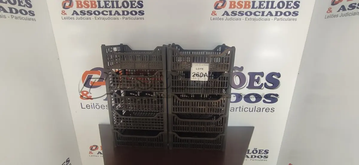 LOTE 260 - 10 CESTAS ORGANIZADORAS. (NO ESTADO) ATENÇÃO! FAZER A VISITAÇÃO ANTES DE ARREMATAR, NÃO SABEMOS SE FUNCIONA, LEILÃO NÃO TEM GARANTIA E NEM DEVOLUÇÃO, SUJEITO A POSSÍVEIS AVARIAS VISÍVEIS/OCULTAS E/OU AUSÊNCIA DE COMPONENTES.