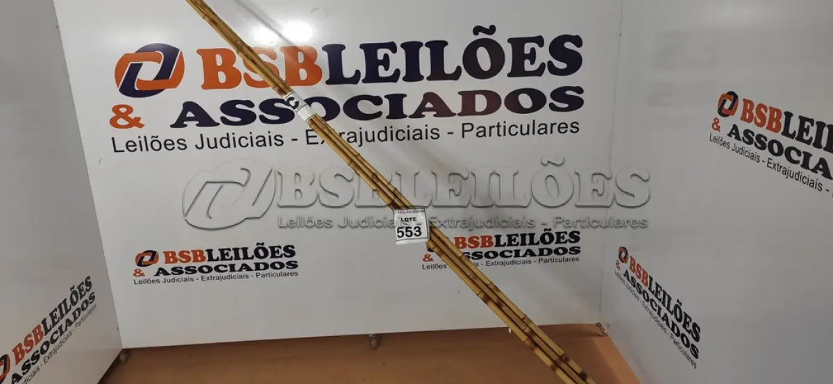 LOTE 553 - 05 VARAS DE BAMBU. (NO ESTADO) ATENÇÃO! FAZER A VISITAÇÃO ANTES DE ARREMATAR, NÃO SABEMOS SE FUNCIONA, LEILÃO NÃO TEM GARANTIA E NEM DEVOLUÇÃO, SUJEITO A POSSÍVEIS AVARIAS VISÍVEIS/OCULTAS E/OU AUSÊNCIA DE COMPONENTES.