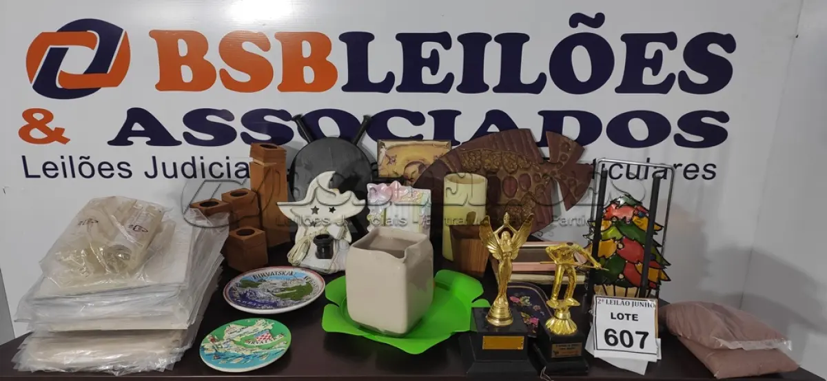 LOTE 607 - 01 LOTE COM GRANDE QUANTIDADE DE MATERIAIS DECORATIVOS DIVERSOS.  (NO ESTADO) ATENÇÃO! FAZER A VISITAÇÃO ANTES DE ARREMATAR, NÃO SABEMOS SE FUNCIONA, LEILÃO NÃO TEM GARANTIA E NEM DEVOLUÇÃO, SUJEITO A POSSÍVEIS AVARIAS VISÍVEIS/OCULTAS E/OU AUSÊNCIA DE COMPONENTES.