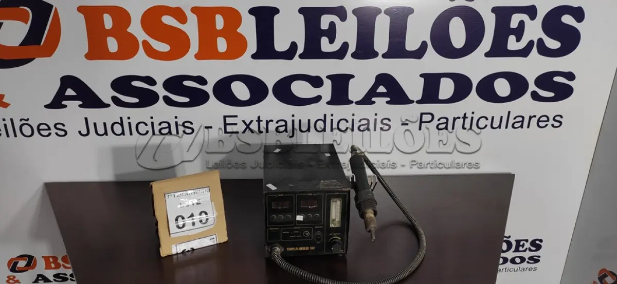LOTE 010 - 01 ESTAÇÃO DE SOLDA MARCA HAKKO. (NO ESTADO) ATENÇÃO! FAZER A VISITAÇÃO ANTES DE ARREMATAR, NÃO SABEMOS SE FUNCIONA, LEILÃO NÃO TEM GARANTIA E NEM DEVOLUÇÃO, SUJEITO A POSSÍVEIS AVARIAS VISÍVEIS/OCULTAS E/OU AUSÊNCIA DE COMPONENTES.