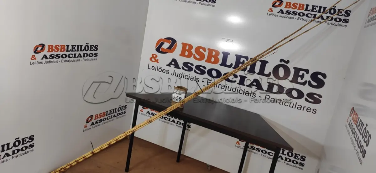LOTE 559 - 05 VARAS DE BAMBU. (NO ESTADO) ATENÇÃO! FAZER A VISITAÇÃO ANTES DE ARREMATAR, NÃO SABEMOS SE FUNCIONA, LEILÃO NÃO TEM GARANTIA E NEM DEVOLUÇÃO, SUJEITO A POSSÍVEIS AVARIAS VISÍVEIS/OCULTAS E/OU AUSÊNCIA DE COMPONENTES.
