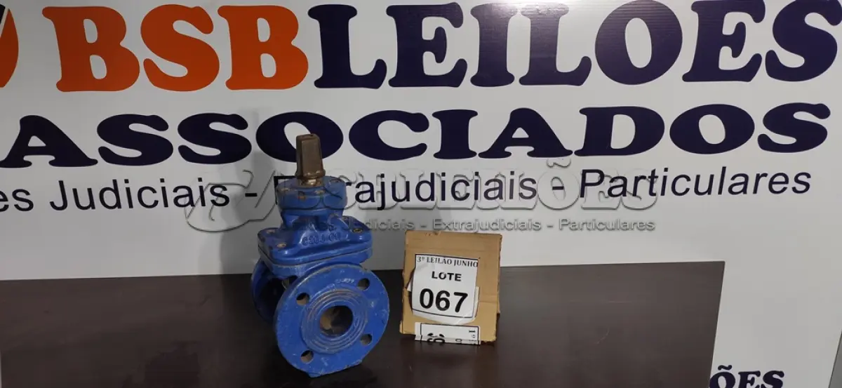 LOTE 067 - 01 VÁLVULA GLOBO. (NO ESTADO) ATENÇÃO! FAZER A VISITAÇÃO ANTES DE ARREMATAR, NÃO SABEMOS SE FUNCIONA, LEILÃO NÃO TEM GARANTIA E NEM DEVOLUÇÃO, SUJEITO A POSSÍVEIS AVARIAS VISÍVEIS/OCULTAS E/OU AUSÊNCIA DE COMPONENTES.