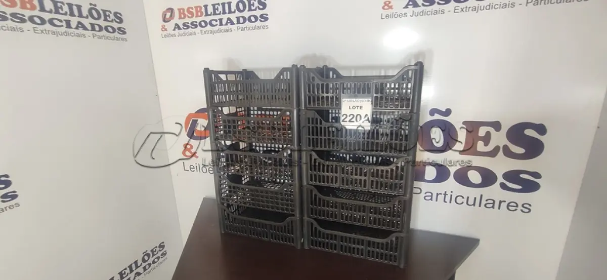 LOTE 220 - 10 CESTAS ORGANIZADORAS. (NO ESTADO) ATENÇÃO! FAZER A VISITAÇÃO ANTES DE ARREMATAR, NÃO SABEMOS SE FUNCIONA, LEILÃO NÃO TEM GARANTIA E NEM DEVOLUÇÃO, SUJEITO A POSSÍVEIS AVARIAS VISÍVEIS/OCULTAS E/OU AUSÊNCIA DE COMPONENTES.