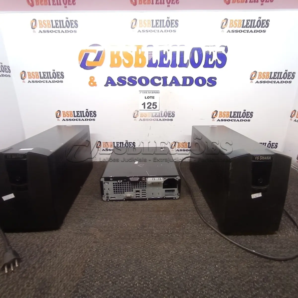 LOTE 125 - 02 NOBREAKS MARCA TS SHARA E 01 CPU. (NO ESTADO) ATENÇÃO! FAZER A VISITAÇÃO ANTES DE ARREMATAR, NÃO SABEMOS SE FUNCIONA, LEILÃO NÃO TEM GARANTIA E NEM DEVOLUÇÃO, SUJEITO A POSSÍVEIS AVARIAS VISÍVEIS/OCULTAS E/OU AUSÊNCIA DE COMPONENTES.