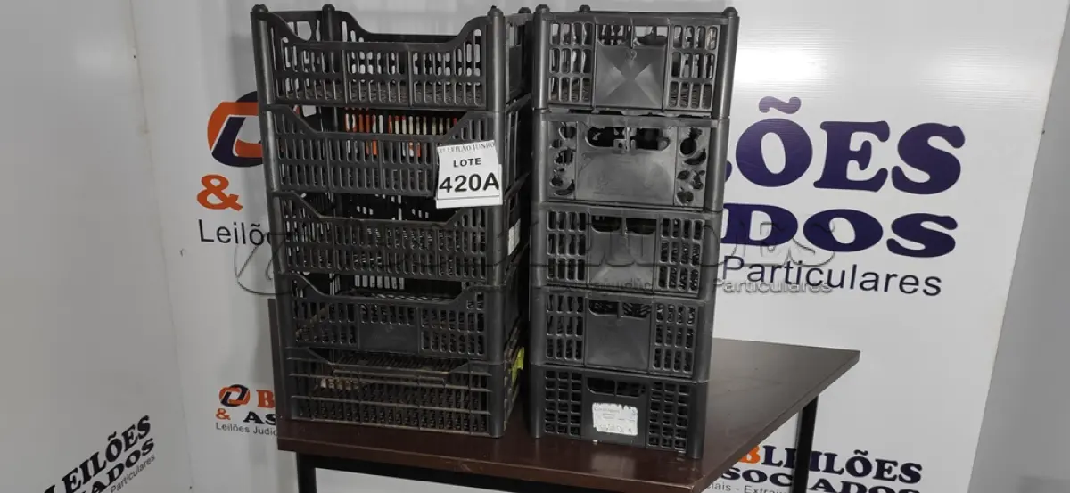 LOTE 420 - 10 CESTAS ORGANIZADORAS. (NO ESTADO) ATENÇÃO! FAZER A VISITAÇÃO ANTES DE ARREMATAR, NÃO SABEMOS SE FUNCIONA, LEILÃO NÃO TEM GARANTIA E NEM DEVOLUÇÃO, SUJEITO A POSSÍVEIS AVARIAS VISÍVEIS/OCULTAS E/OU AUSÊNCIA DE COMPONENTES.