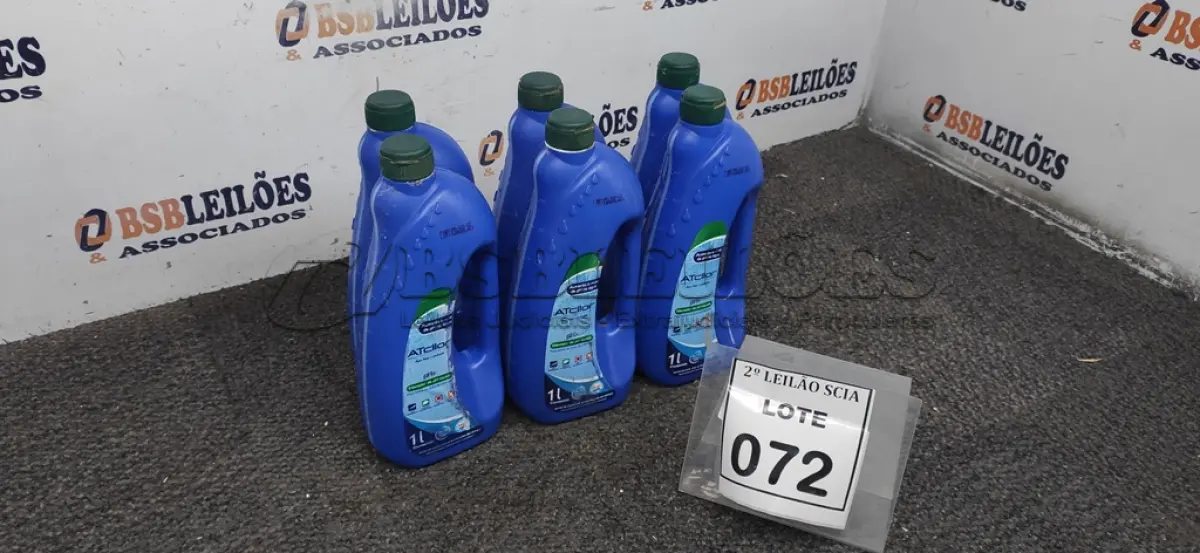 LOTE 072 - 06 ELEVADORES DE PH LIQUIDO COM 1L MARCA ATCLLOR. (NO ESTADO) ATENÇÃO! FAZER A VISITAÇÃO ANTES DE ARREMATAR, NÃO SABEMOS SE FUNCIONA. LEILÃO NÃO TEM GARANTIA E NEM DEVOLUÇÃO, SUJEITO A POSSÍVEIS AVARIAS VISÍVEIS/OCULTAS E/OU AUSÊNCIA DE COMPONENTES.