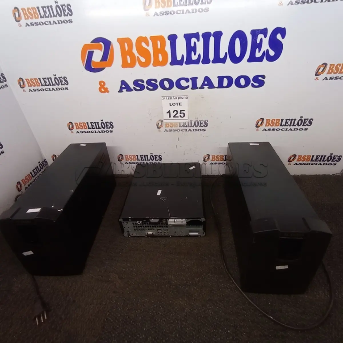 LOTE 125 - 02 NOBREAKS MARCA TS SHARA E 01 CPU. (NO ESTADO) ATENÇÃO! FAZER A VISITAÇÃO ANTES DE ARREMATAR, NÃO SABEMOS SE FUNCIONA, LEILÃO NÃO TEM GARANTIA E NEM DEVOLUÇÃO, SUJEITO A POSSÍVEIS AVARIAS VISÍVEIS/OCULTAS E/OU AUSÊNCIA DE COMPONENTES.