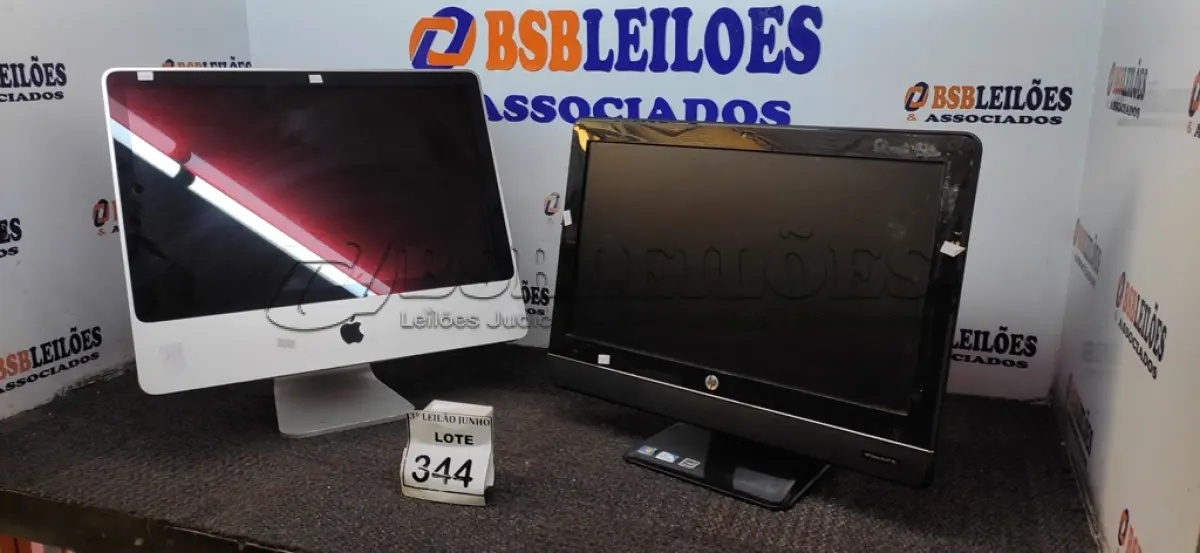 LOTE 344 - 01 AUWAN MARCA APPLE E 01 AUWAN MARCA HP. (NO ESTADO) ATENÇÃO! FAZER A VISITAÇÃO ANTES DE ARREMATAR, NÃO SABEMOS SE FUNCIONA, LEILÃO NÃO TEM GARANTIA E NEM DEVOLUÇÃO, SUJEITO A POSSÍVEIS AVARIAS VISÍVEIS/OCULTAS E/OU AUSÊNCIA DE COMPONENTES.