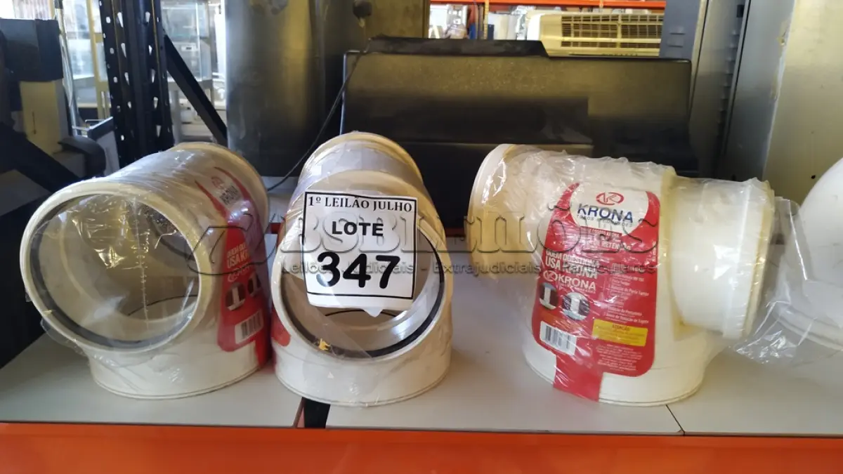 LOTE 347 - 03 VÁLVULAS DE RETENÇÃO ESGOTO DN 150MM. (NO ESTADO) ATENÇÃO! FAZER A VISITAÇÃO ANTES DE ARREMATAR, NÃO SABEMOS SE FUNCIONA. LEILÃO NÃO TEM GARANTIA E NEM DEVOLUÇÃO, SUJEITO A POSSÍVEIS AVARIAS VISÍVEIS/OCULTAS E/OU AUSÊNCIA DE COMPONENTES.