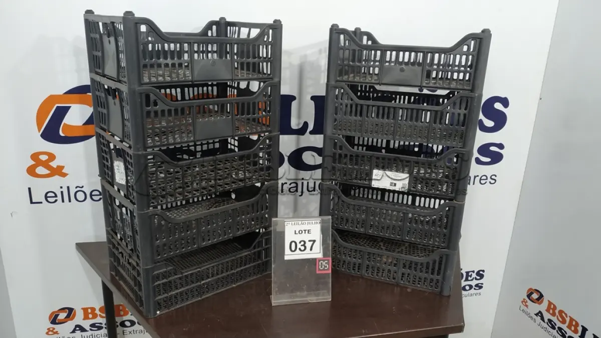 LOTE 037 - 10 CESTAS ORGANIZADORAS. (NO ESTADO) ATENÇÃO! FAZER A VISITAÇÃO ANTES DE ARREMATAR, NÃO SABEMOS SE FUNCIONA. LEILÃO NÃO TEM GARANTIA E NEM DEVOLUÇÃO, SUJEITO A POSSÍVEIS AVARIAS VISÍVEIS/OCULTAS E/OU AUSÊNCIA DE COMPONENTES.