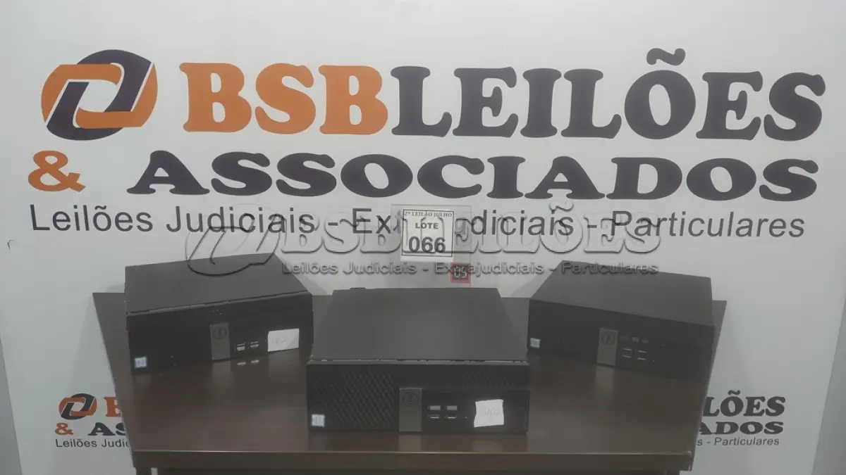 LOTE 066 - 03 CPUS MARCA DELL. (NO ESTADO) ATENÇÃO! FAZER A VISITAÇÃO ANTES DE ARREMATAR, NÃO SABEMOS SE FUNCIONA. LEILÃO NÃO TEM GARANTIA E NEM DEVOLUÇÃO, SUJEITO A POSSÍVEIS AVARIAS VISÍVEIS/OCULTAS E/OU AUSÊNCIA DE COMPONENTES.