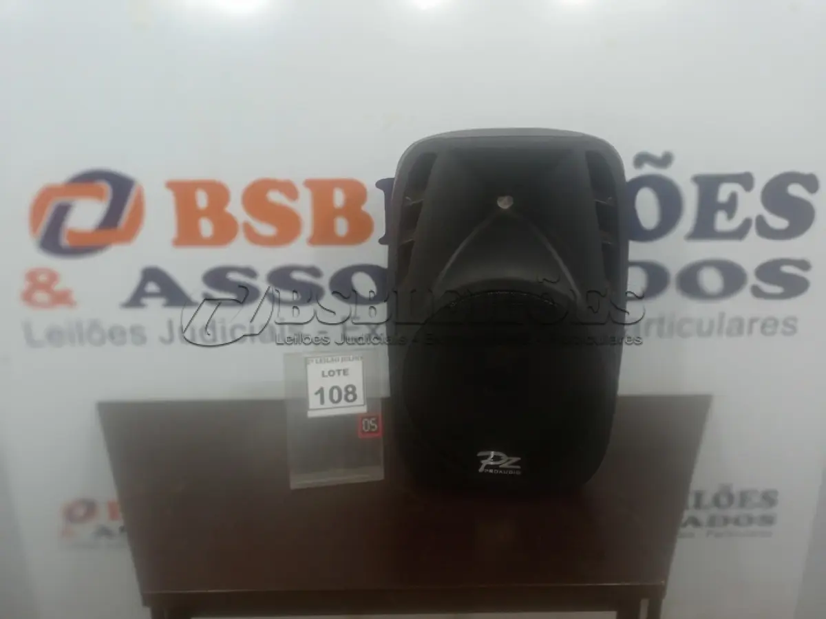 LOTE 108 - 01 CAIXA DE SOM PZPROPASSIVE PX-12. (NO ESTADO) ATENÇÃO! FAZER A VISITAÇÃO ANTES DE ARREMATAR, NÃO SABEMOS SE FUNCIONA. LEILÃO NÃO TEM GARANTIA E NEM DEVOLUÇÃO, SUJEITO A POSSÍVEIS AVARIAS VISÍVEIS/OCULTAS E/OU AUSÊNCIA DE COMPONENTES.