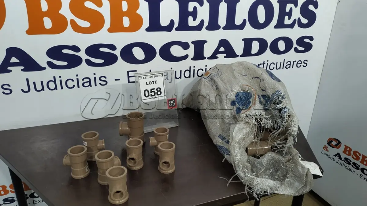LOTE 058 - 01 LOTE COM GRANDE QUANTIDADE DE TÊ HIDRÁULICOS SOLDÁVEL DE MARCAS E MEDIDAS DIVERSOS. (NO ESTADO) ATENÇÃO! FAZER A VISITAÇÃO ANTES DE ARREMATAR, NÃO SABEMOS SE FUNCIONA. LEILÃO NÃO TEM GARANTIA E NEM DEVOLUÇÃO, SUJEITO A POSSÍVEIS AVARIAS VISÍVEIS/OCULTAS E/OU AUSÊNCIA DE COMPONENTES.