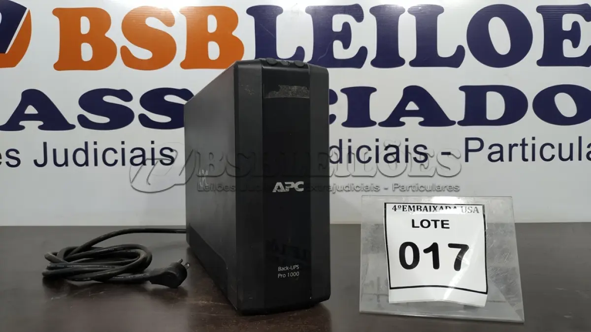 LOTE 017 - 01 APC UPS UNIT. (NO ESTADO EM QUE SE ENCONTRA. SUJEITO A AVARIAS OCULTAS/VISÍVEIS.)  3B1221X14980
