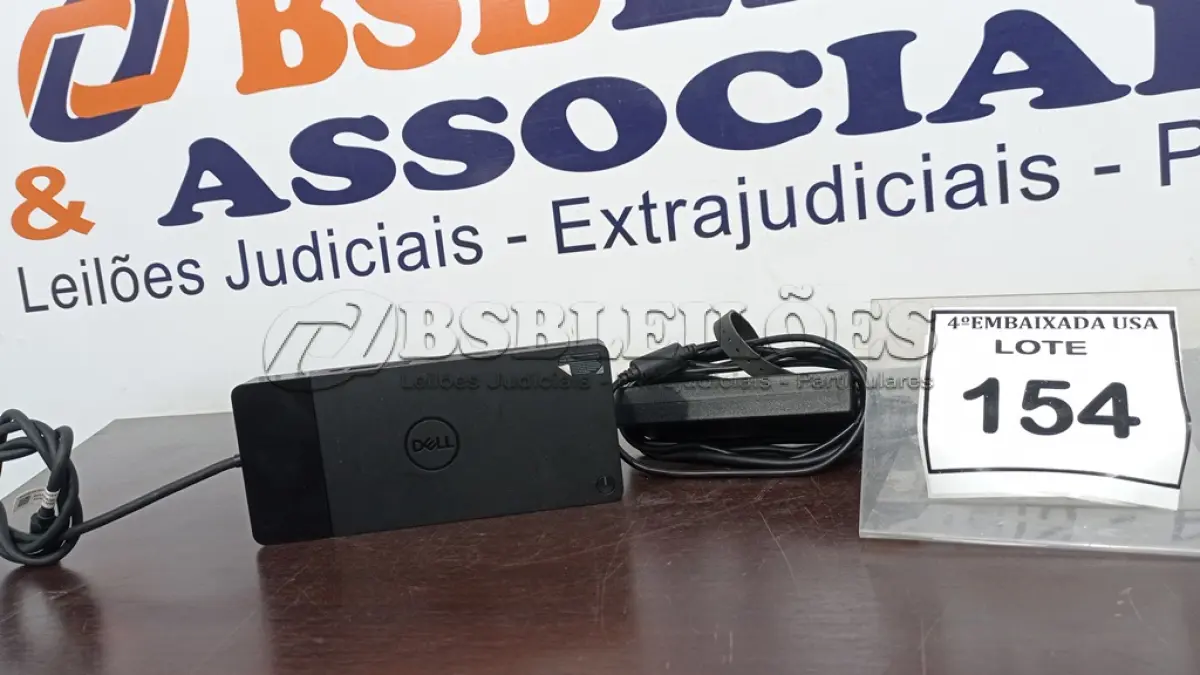LOTE 154 - 01 DOCK STATION DELL USB TIPO C COM FONTE.  (NO ESTADO EM QUE SE ENCONTRA. SUJEITO A AVARIAS OCULTAS/VISÍVEIS.)