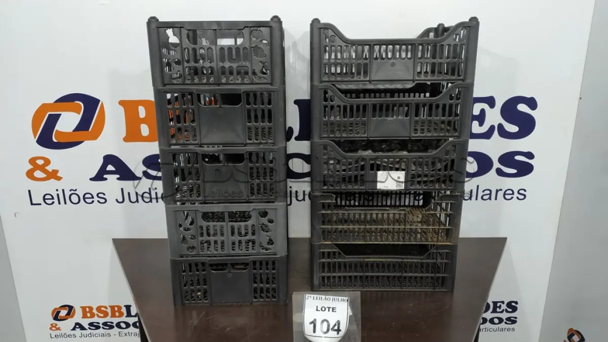 LOTE 104 - 10 CESTAS ORGANIZADORAS. (NO ESTADO) ATENÇÃO! FAZER A VISITAÇÃO ANTES DE ARREMATAR, NÃO SABEMOS SE FUNCIONA. LEILÃO NÃO TEM GARANTIA E NEM DEVOLUÇÃO, SUJEITO A POSSÍVEIS AVARIAS VISÍVEIS/OCULTAS E/OU AUSÊNCIA DE COMPONENTES.