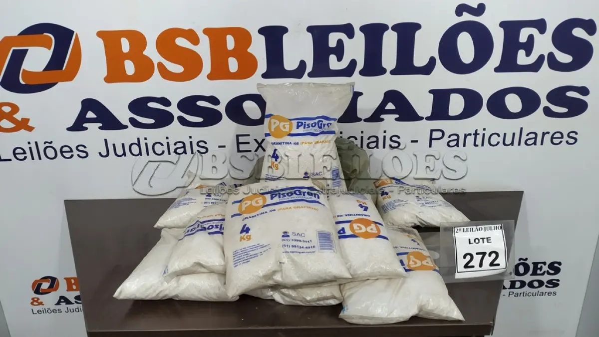 LOTE 272 - 01 LOTE COM GRANDE QUANTIDADE DE GRANITINA. (NO ESTADO) ATENÇÃO! FAZER A VISITAÇÃO ANTES DE ARREMATAR, NÃO SABEMOS SE FUNCIONA. LEILÃO NÃO TEM GARANTIA E NEM DEVOLUÇÃO, SUJEITO A POSSÍVEIS AVARIAS VISÍVEIS/OCULTAS E/OU AUSÊNCIA DE COMPONENTES.