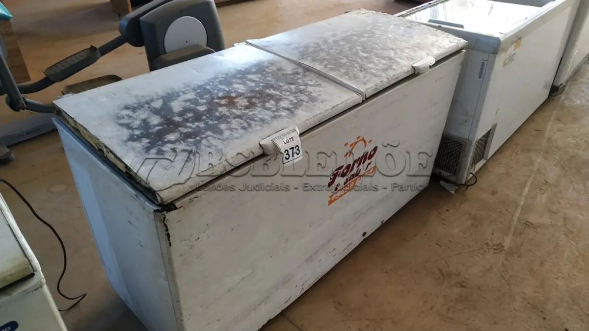 LOTE 373 - 01 FREEZER HORIZONTAL 02 TAMPAS. (NO ESTADO) ATENÇÃO! FAZER A VISITAÇÃO ANTES DE ARREMATAR, NÃO SABEMOS SE FUNCIONA. LEILÃO NÃO TEM GARANTIA E NEM DEVOLUÇÃO, SUJEITO A POSSÍVEIS AVARIAS VISÍVEIS/OCULTAS E/OU AUSÊNCIA DE COMPONENTES.