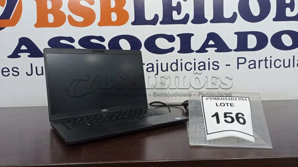 LOTE 156 - 01 DELL LAPTOP COM FONTE E SEM HD. (NO ESTADO EM QUE SE ENCONTRA. SUJEITO A AVARIAS OCULTAS/VISÍVEIS.) 619394