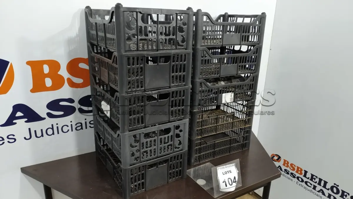LOTE 104 - 10 CESTAS ORGANIZADORAS. (NO ESTADO) ATENÇÃO! FAZER A VISITAÇÃO ANTES DE ARREMATAR, NÃO SABEMOS SE FUNCIONA. LEILÃO NÃO TEM GARANTIA E NEM DEVOLUÇÃO, SUJEITO A POSSÍVEIS AVARIAS VISÍVEIS/OCULTAS E/OU AUSÊNCIA DE COMPONENTES.