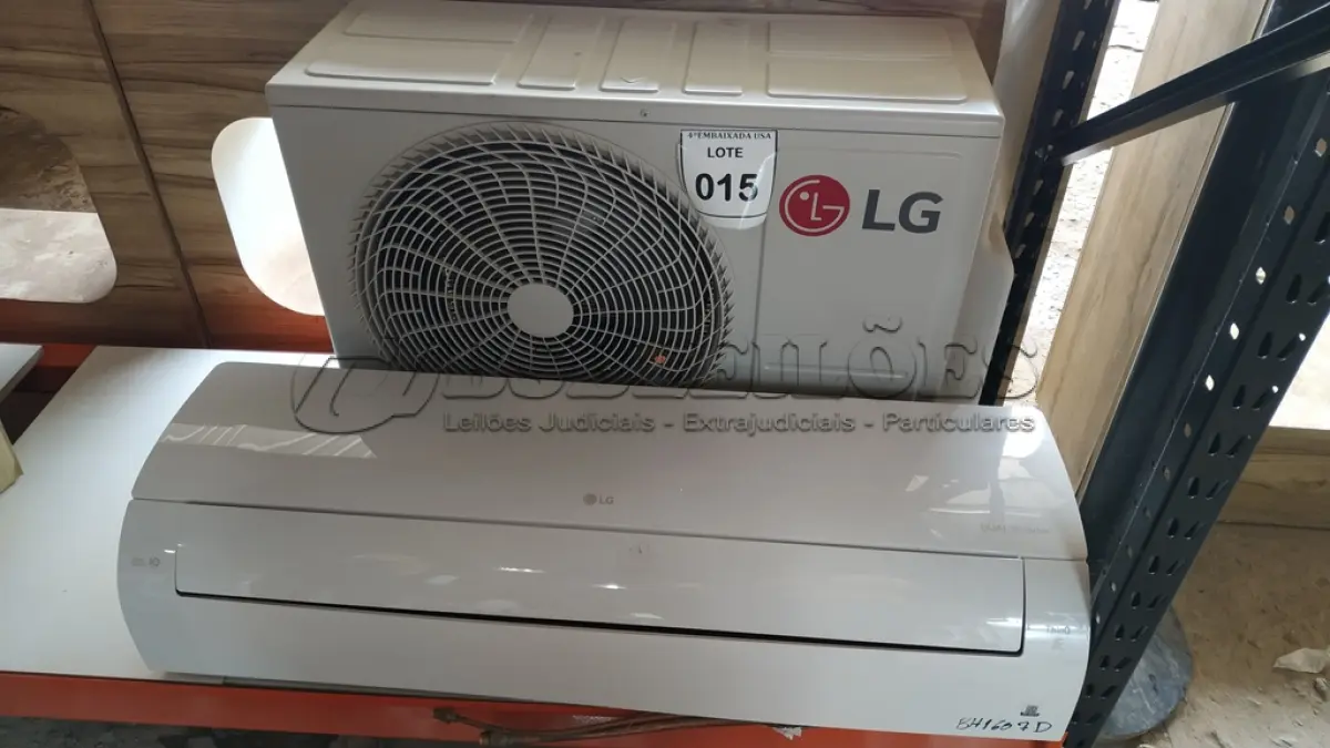 LOTE 015 - 01 AR CONDICIONADO LG DUAL INVERTE 19.000 BTUS.  (NO ESTADO EM QUE SE ENCONTRA. SUJEITO A AVARIAS OCULTAS/VISÍVEIS.) BH1607D