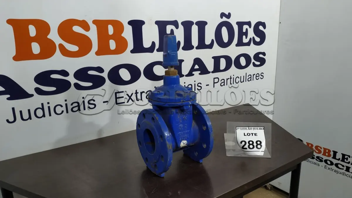 LOTE 288 - 01 VÁLVULA GLOBO. (NO ESTADO) ATENÇÃO! FAZER A VISITAÇÃO ANTES DE ARREMATAR, NÃO SABEMOS SE FUNCIONA, LEILÃO NÃO TEM GARANTIA E NEM DEVOLUÇÃO, SUJEITO A POSSÍVEIS AVARIAS VISÍVEIS/OCULTAS E/OU AUSÊNCIA DE COMPONENTES.