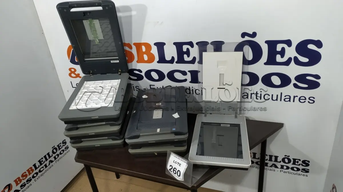 LOTE 260 - 06 SCANNERS HP G4050. (NO ESTADO) ATENÇÃO! FAZER A VISITAÇÃO ANTES DE ARREMATAR, NÃO SABEMOS SE FUNCIONA. LEILÃO NÃO TEM GARANTIA E NEM DEVOLUÇÃO, SUJEITO A POSSÍVEIS AVARIAS VISÍVEIS/OCULTAS E/OU AUSÊNCIA DE COMPONENTES.