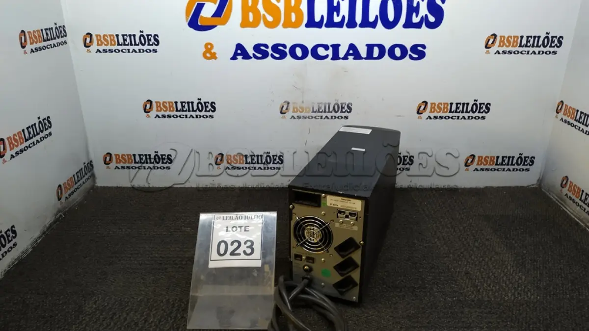 LOTE 023 - 01 NOBREAK MARCA LACERDA. (NO ESTADO) ATENÇÃO! FAZER A VISITAÇÃO ANTES DE ARREMATAR, NÃO SABEMOS SE FUNCIONA, LEILÃO NÃO TEM GARANTIA E NEM DEVOLUÇÃO, SUJEITO A POSSÍVEIS AVARIAS VISÍVEIS/OCULTAS E/OU AUSÊNCIA DE COMPONENTES.