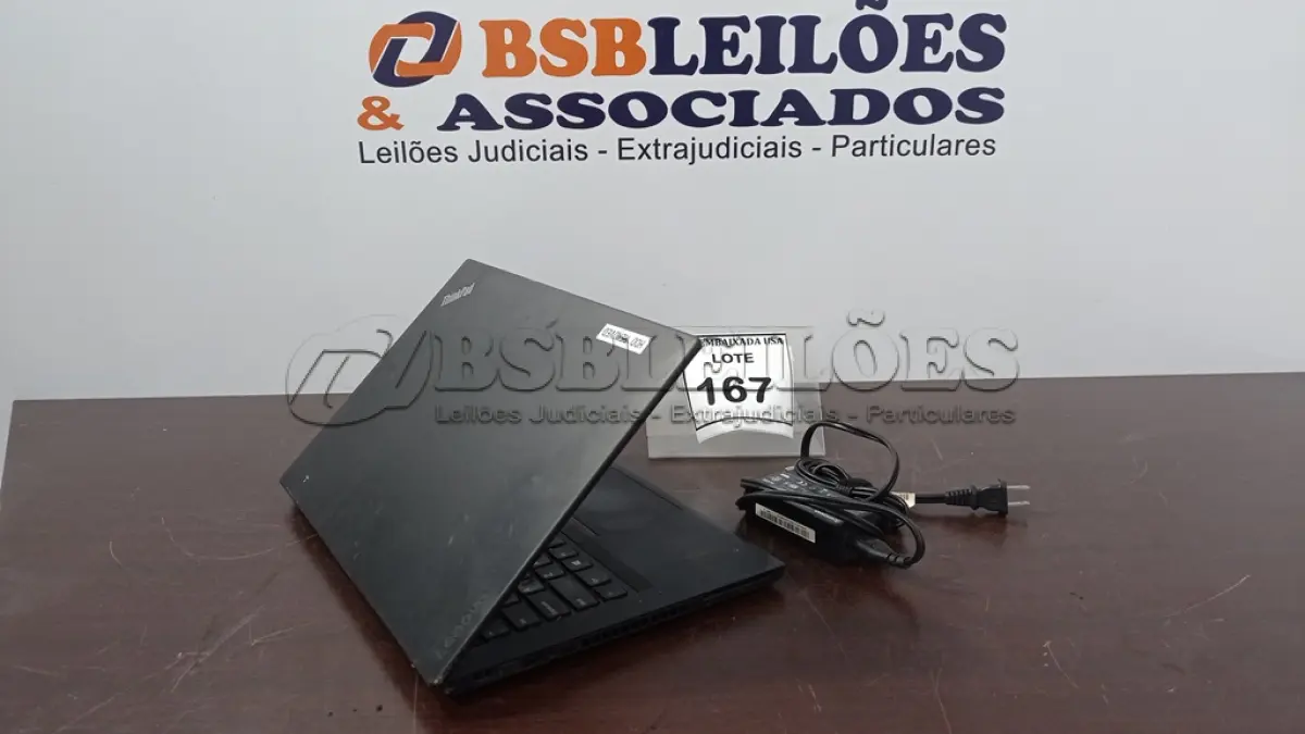 LOTE 167 - 01 LENOVO THINKPAD T470 COM FONTE. (NO ESTADO EM QUE SE ENCONTRA. SUJEITO A AVARIAS OCULTAS/VISÍVEIS.)  614558